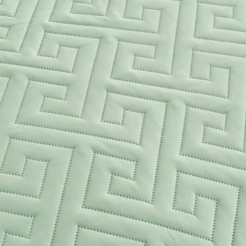 Blue Oversized King Reversible Quilted Bedspread Set with 2 Pillow Shams S786802