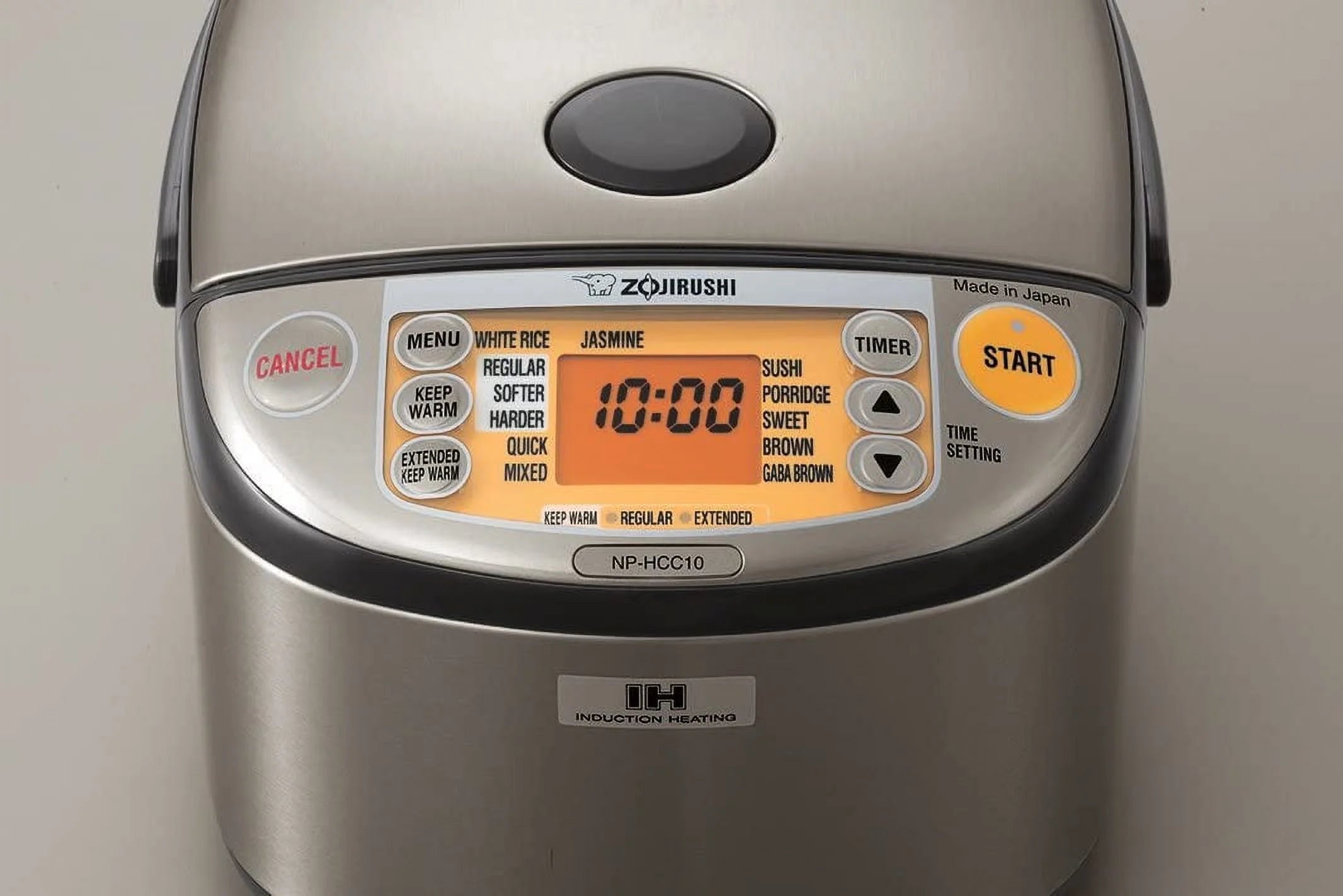 1 L Stainless Dark Gray Induction Heating Rice Cooker and Warmer Q1568