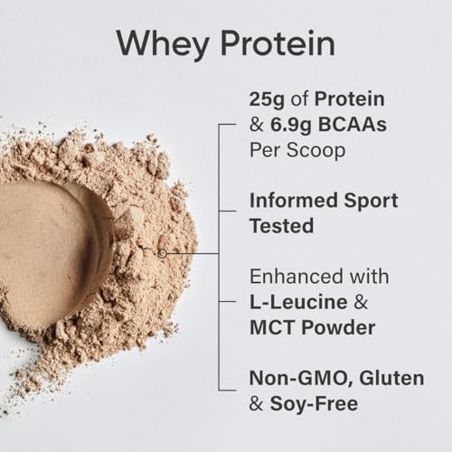 Vanilla Whey Protein Isolate Powder, 25g per serving, 2.1lb Bag, 26 Servings G41142