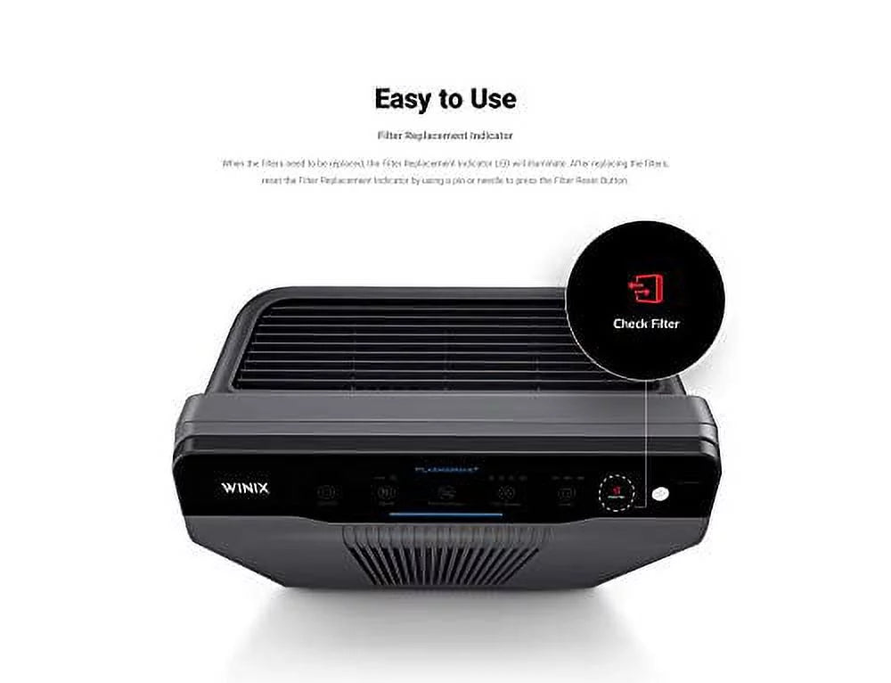 Gray Air Purifier with True HEPA and Carbon Filter V71489