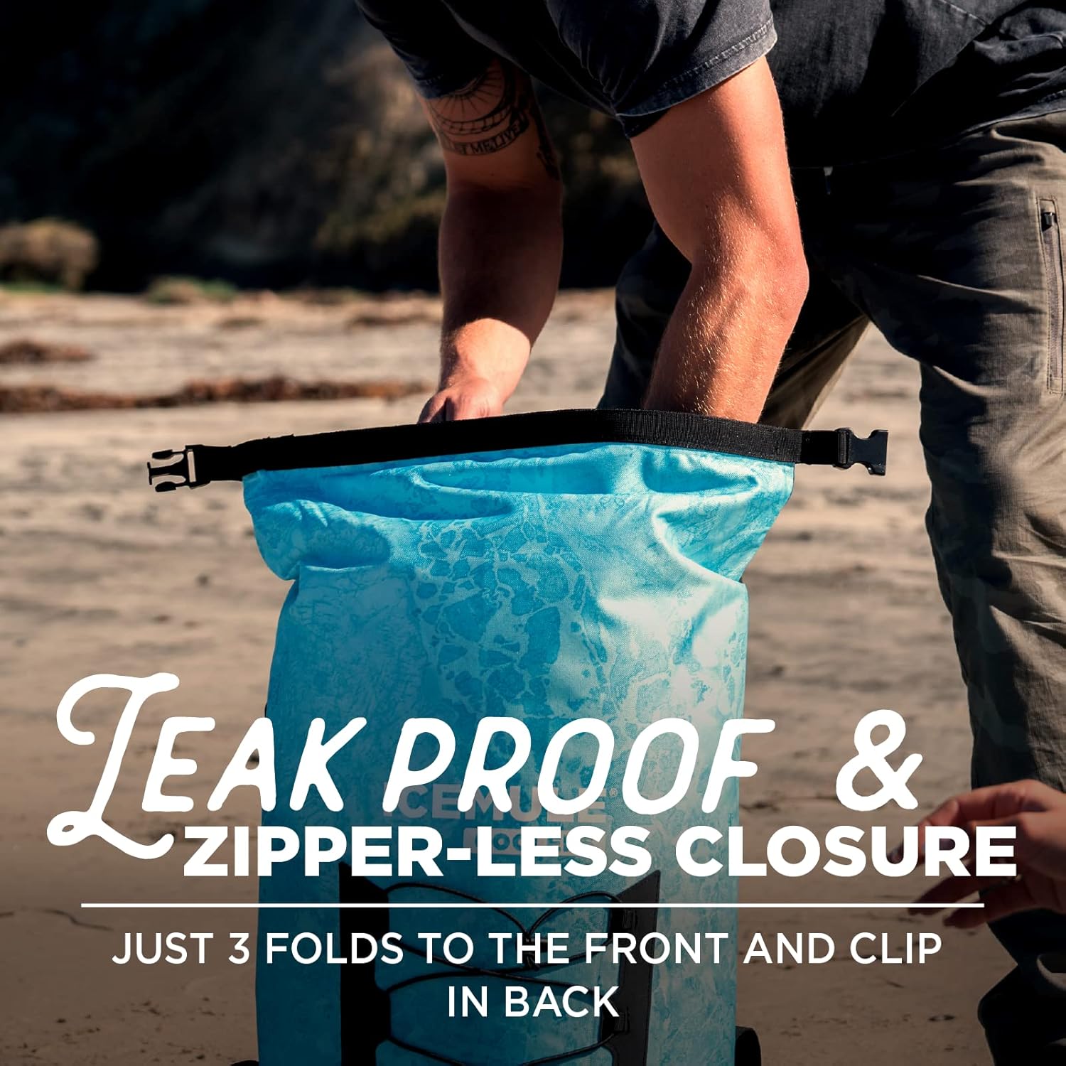 Collapsible Backpack Cooler, 23 Liter, Waterproof J21496