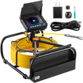 Sewer Camera 164FT Cable Pipeline Inspection Camera 4.3 Inch TFT LCD Monitor Waterproof IP68 Duct Inspection Camera with 6PCS LEDs 8500MAH Lithium Battery R964484