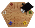 Solid Oak 16 inch Wooden Marbles Board Game D672231