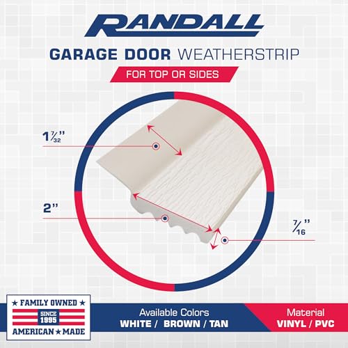 7-Feet Dual Vinyl Garage Door Seal (Brown) V556298
