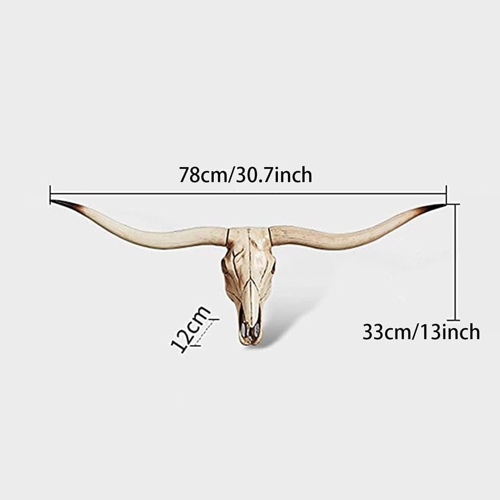 30inch Long Horn Cow Skull Wall Hanging Decor S237523