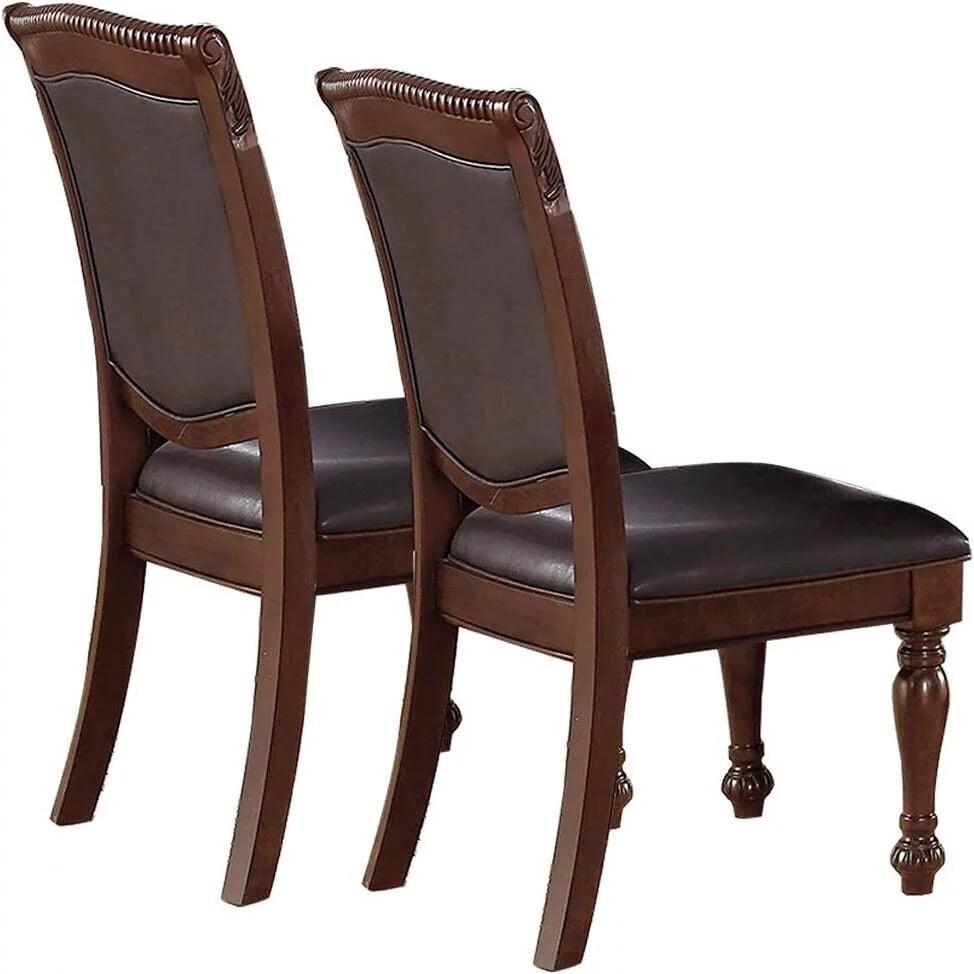 Set of 2 Brown Dining Chairs P69868