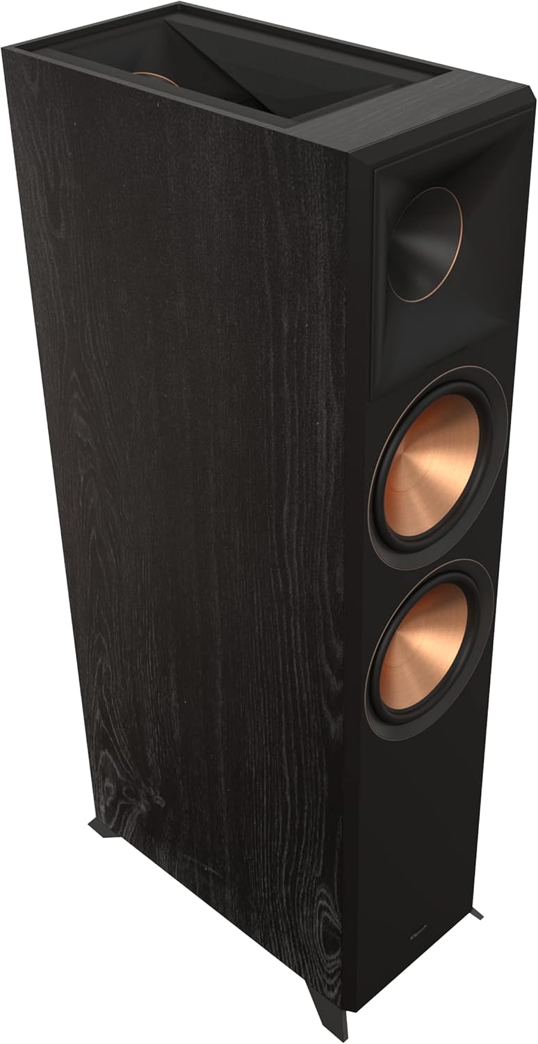 Ebony Floorstanding Speakers with Speaker Wire C493