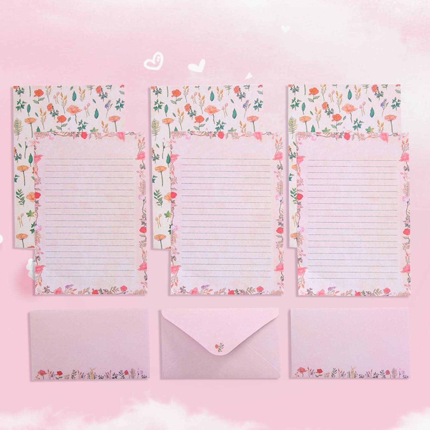 90PCS Stationery Paper and Envelopes Set G4694