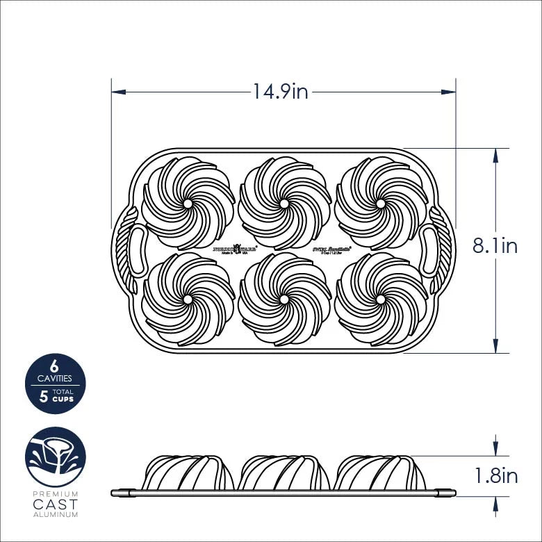 Swirl Bundtlette Pan Z2026