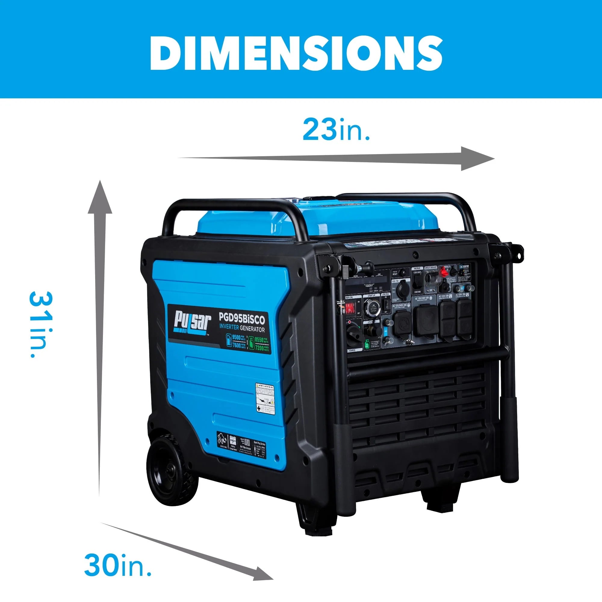 9,500 Watt Dual Fuel Inverter Generator P90331