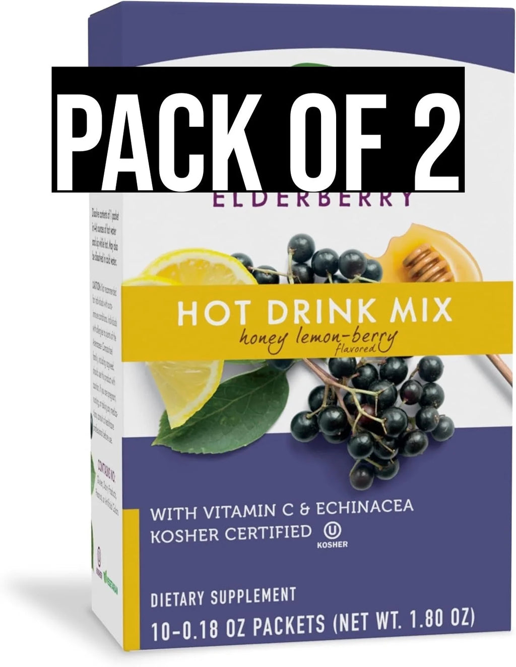 Honey Lemon-Berry Elderberry Hot Drink Mix C586