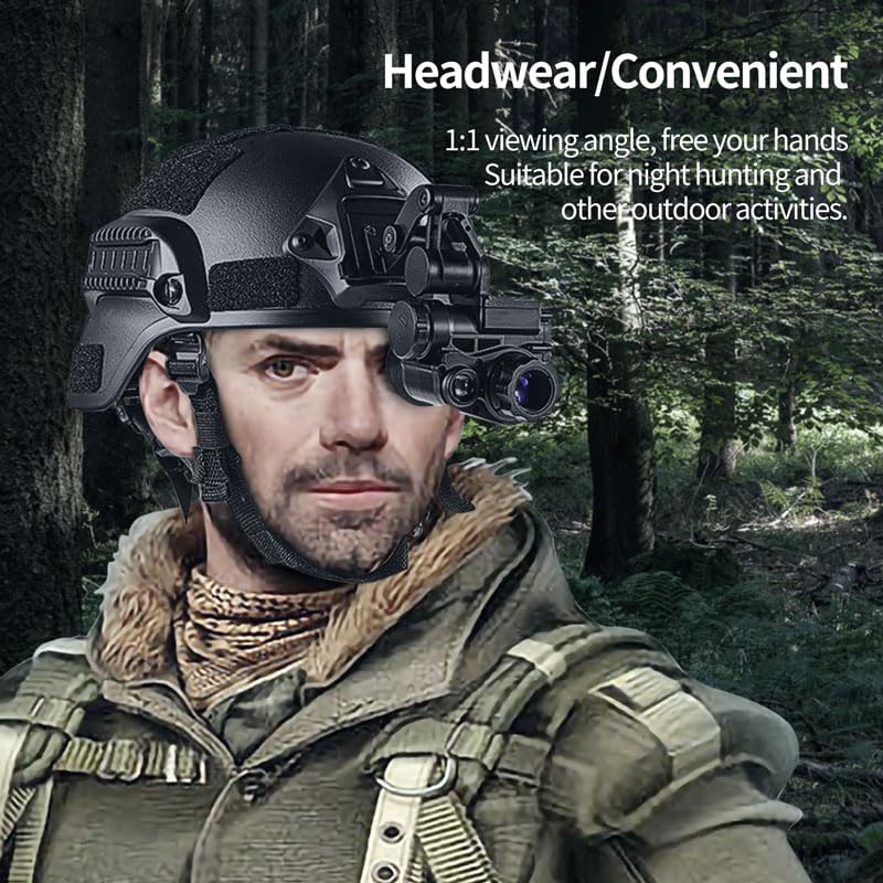 Night Vision Goggles Head Mounted Monocular Digital Infrared 1080P FHD with 6X Digital Zoom Q3774