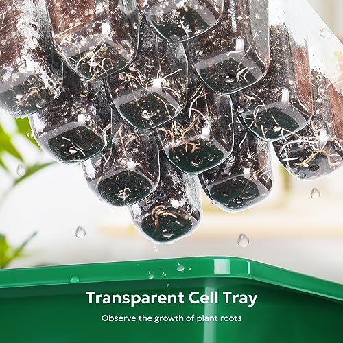 10 Packs Seed Starter Tray with Humidity Dome (120 Cells Total) B871226