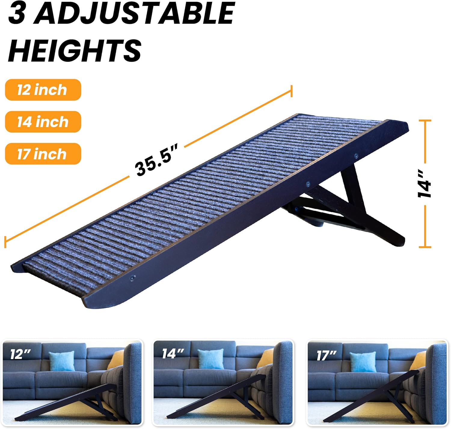 Folding Dog Ramp for Bed or Couch P9847