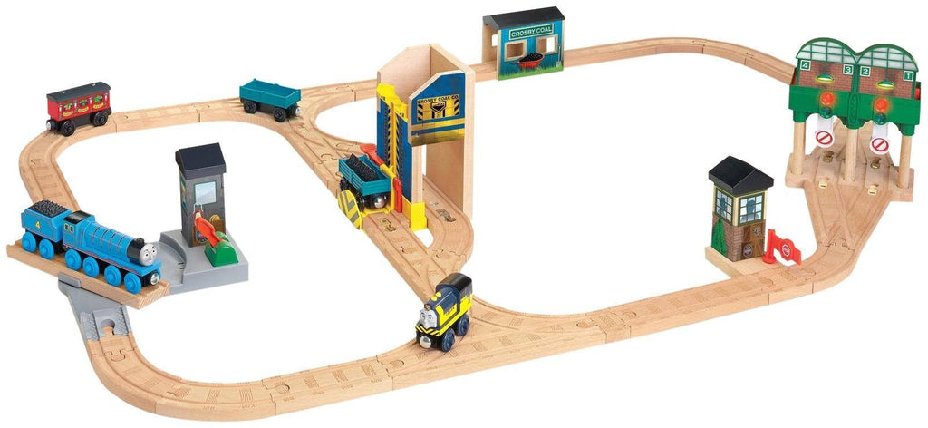 Wooden Railway Logan and The Big Blue Engines Set K564295