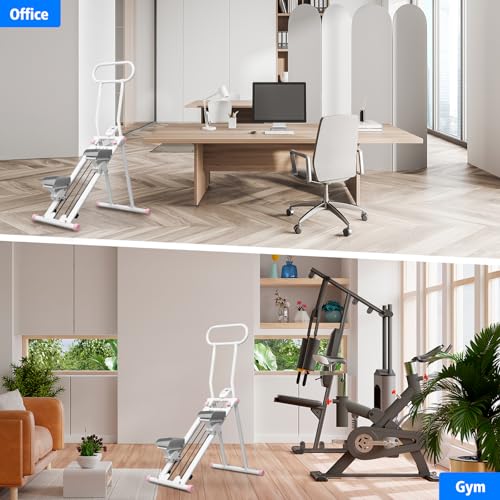 Folding Vertical Climber with Adjustable Handlebar L26595