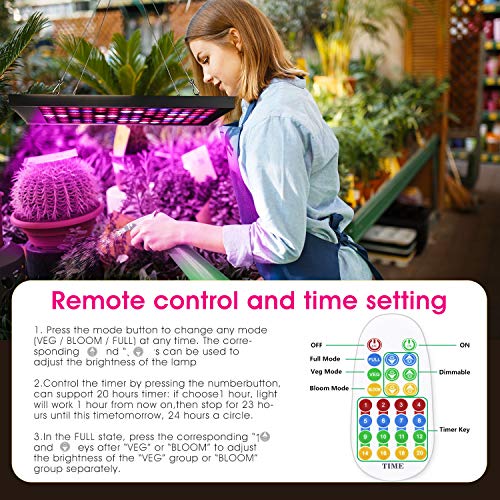 300W Full Spectrum Led Grow Light with 4 Dimmable Levels U2689