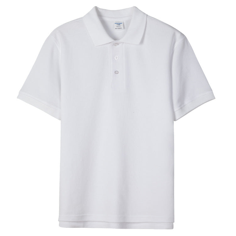 Minimalist Solid-Color Short-Sleeve Polo Shirt