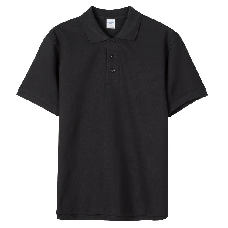 Minimalist Solid-Color Short-Sleeve Polo Shirt