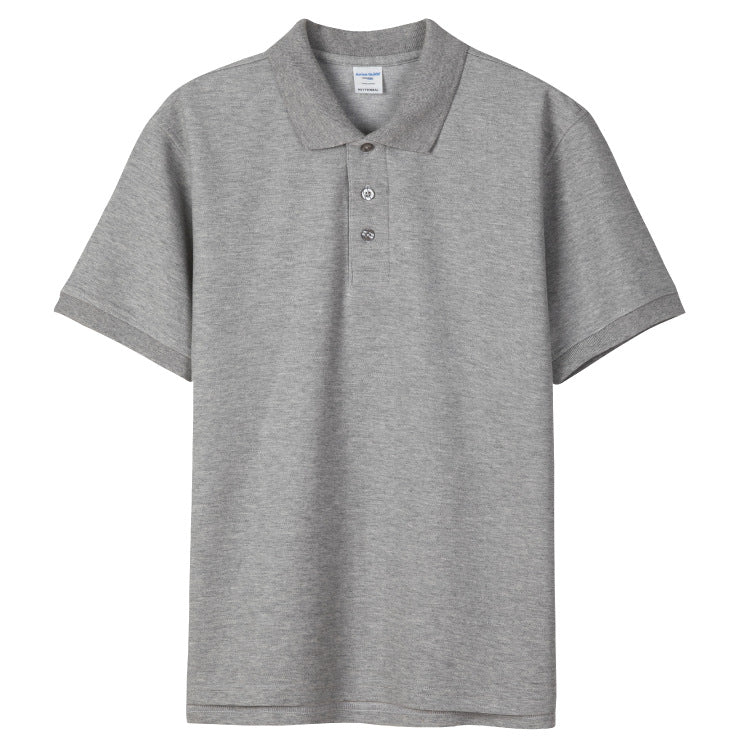 Minimalist Solid-Color Short-Sleeve Polo Shirt