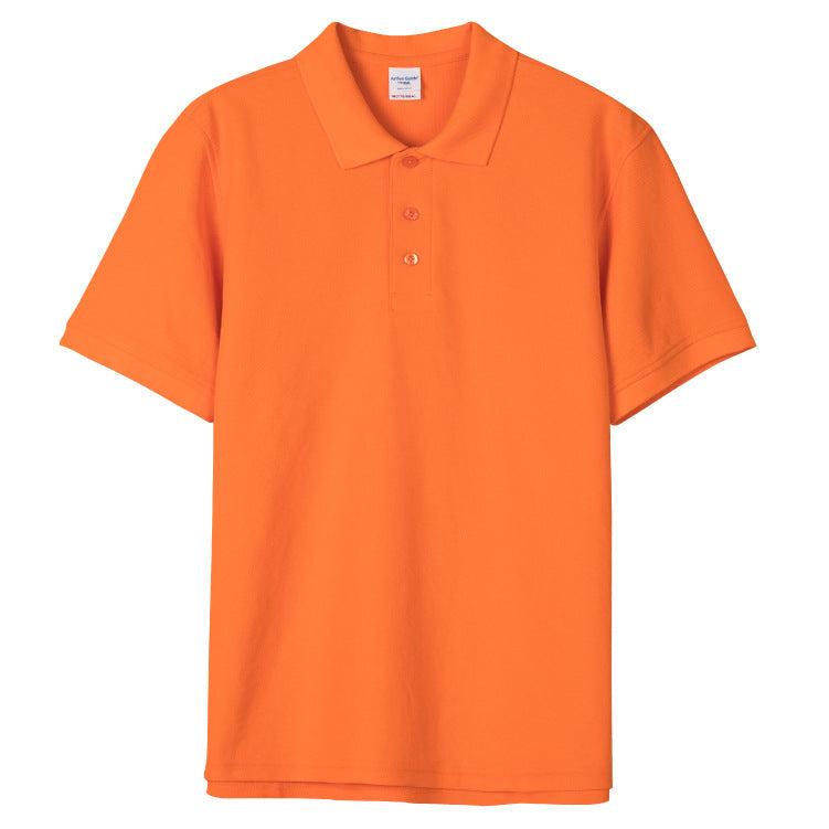 Minimalist Solid-Color Short-Sleeve Polo Shirt
