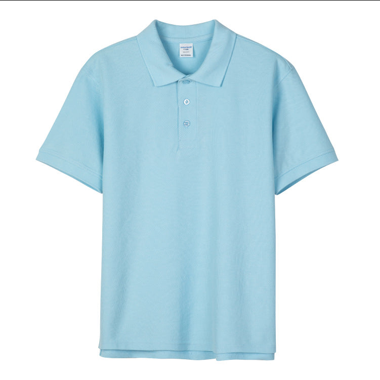 Minimalist Solid-Color Short-Sleeve Polo Shirt
