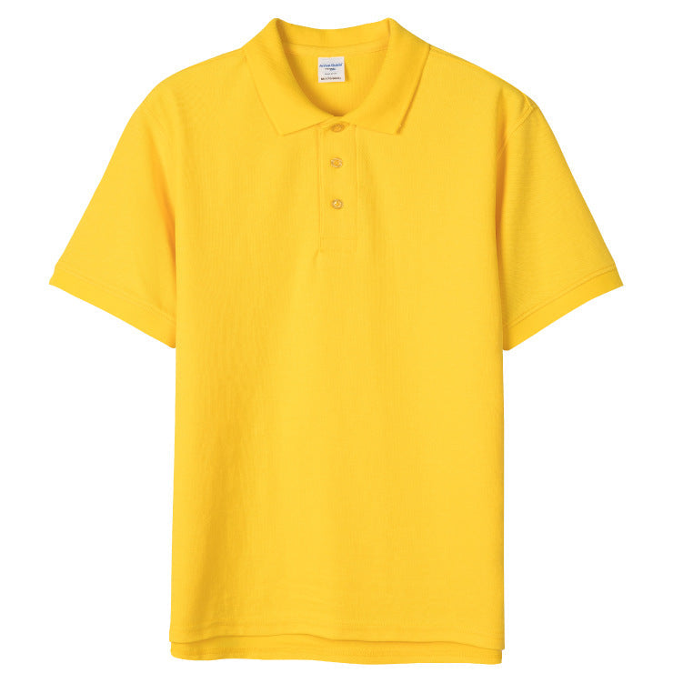 Minimalist Solid-Color Short-Sleeve Polo Shirt