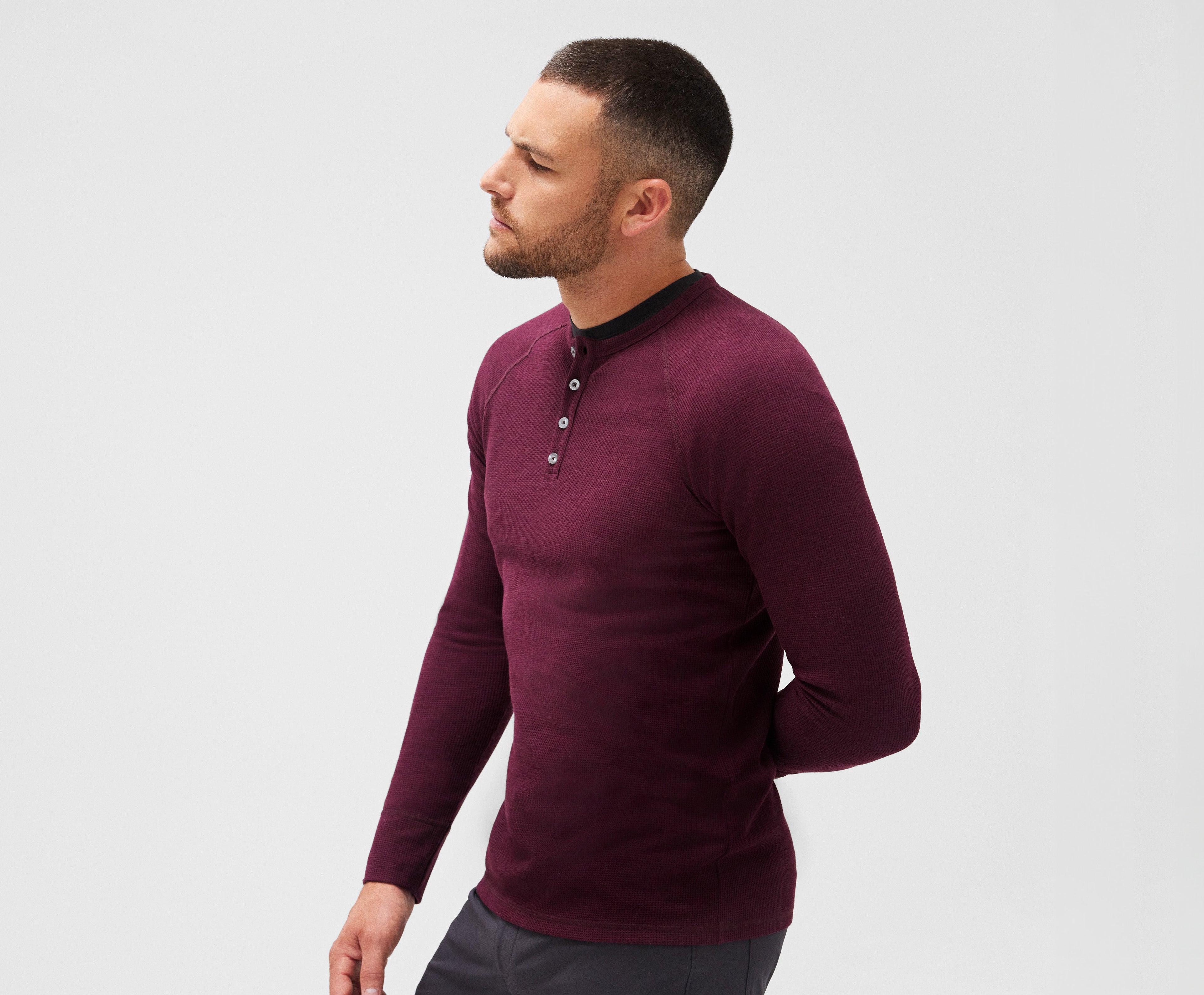 WARMKNIT Waffle Henley