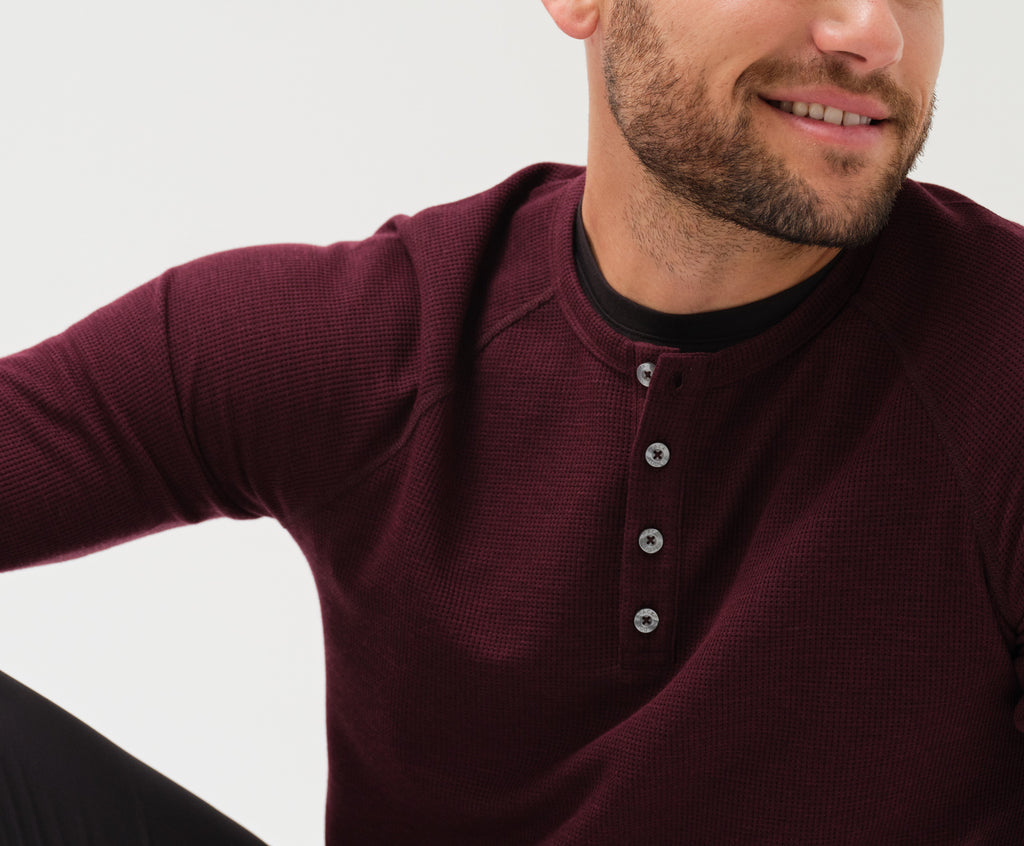 WARMKNIT Waffle Henley