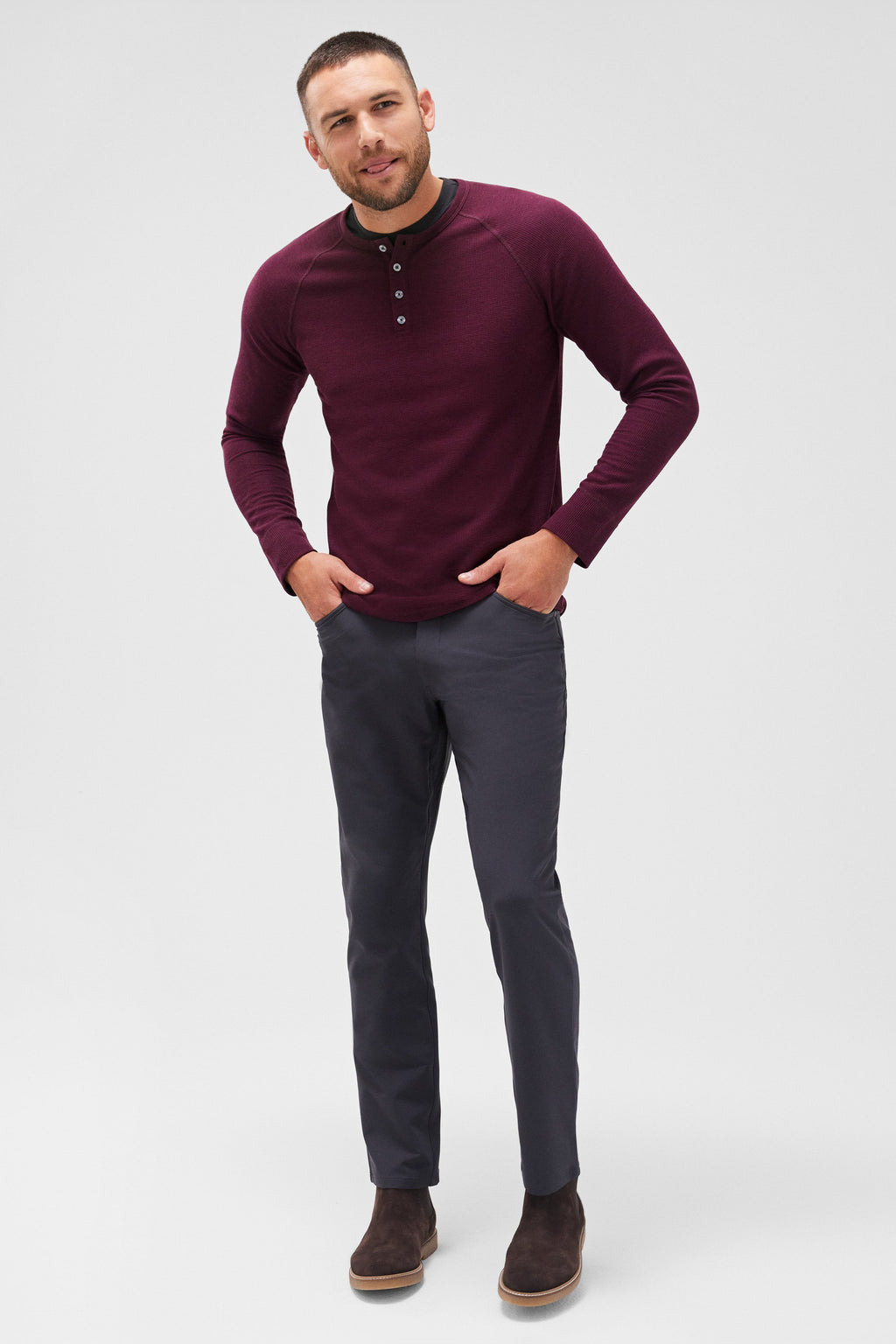 WARMKNIT Waffle Henley