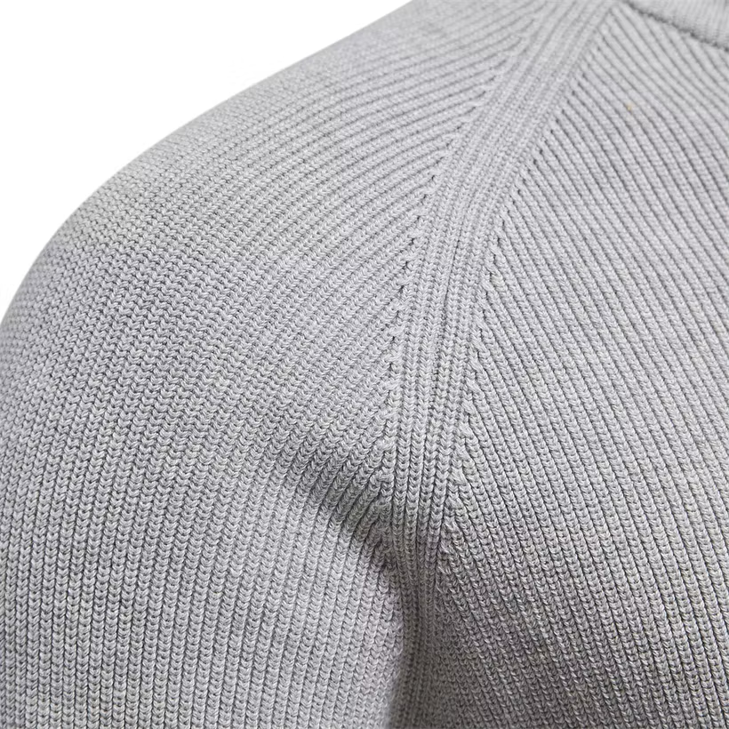 Men's Cotton Zipper Knit Sweater