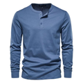 Men's Henley High Quality 100% Cotton T-Shirt