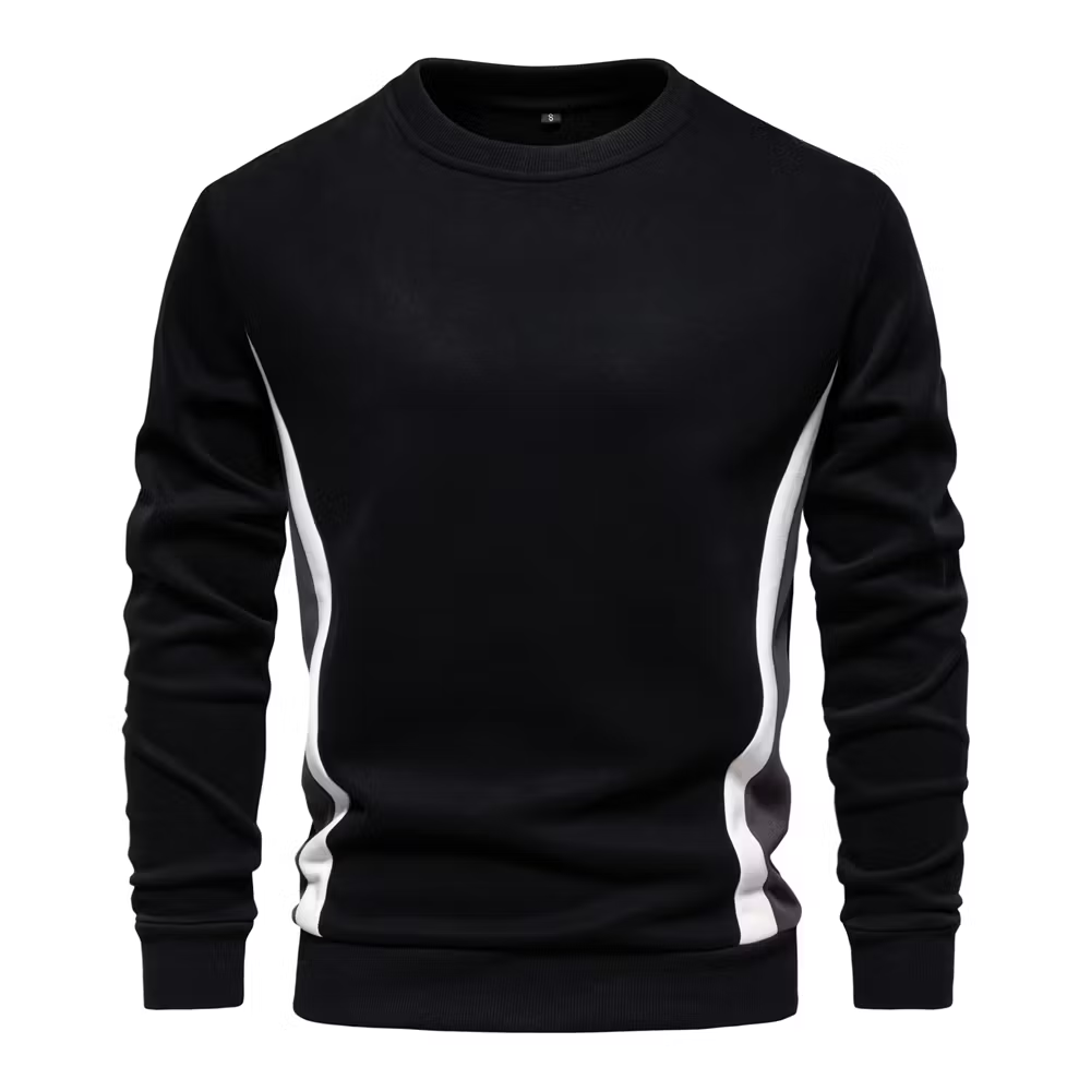 Men's Patchwork Cotton Casual Sweatshirt